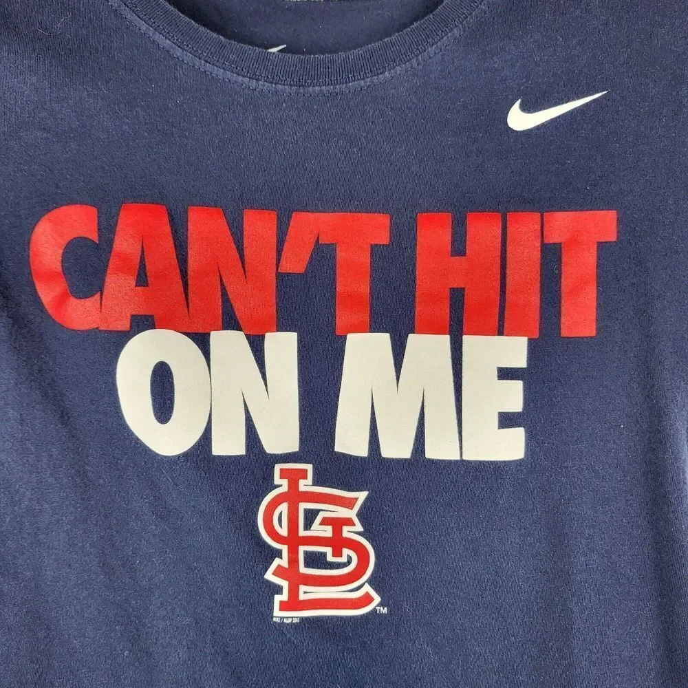 Nike T-Shirt Can't Hit On Me & Concept Sport St. Louis Cardinals‎ Womens Small